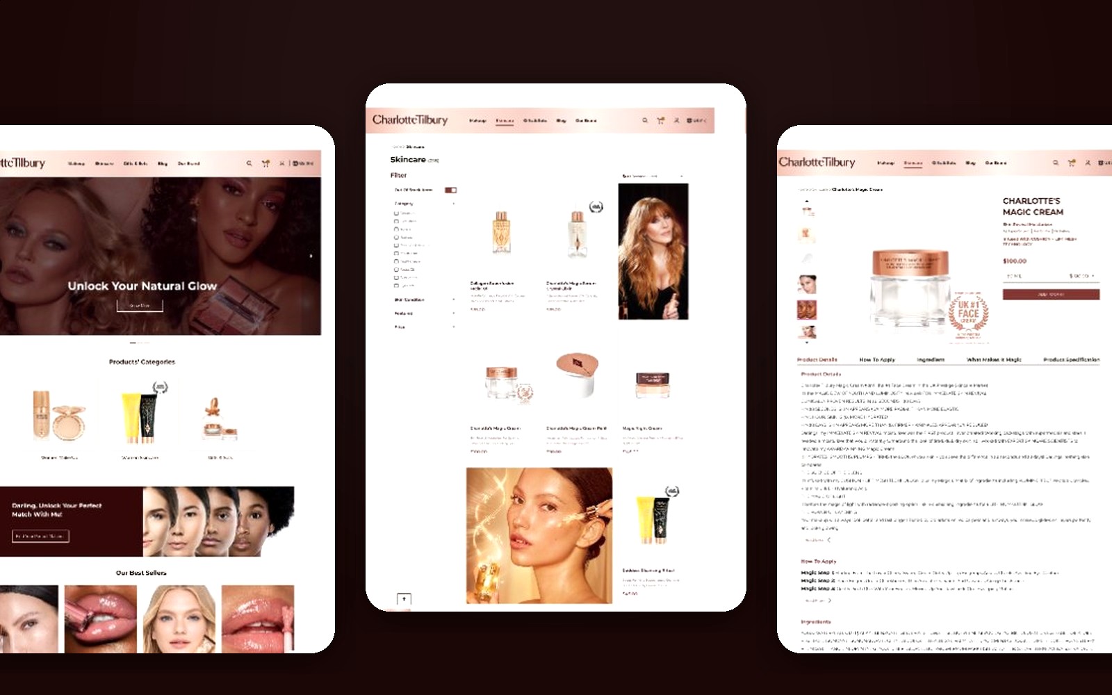 Charlotte Tilbury — e-commerce redesign case study
